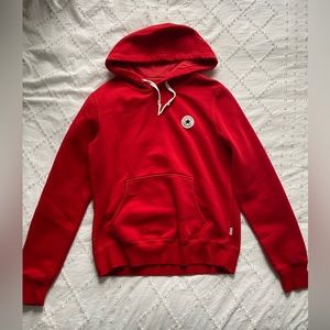 RED CONVERSE HOODIE MEN + WOMEN